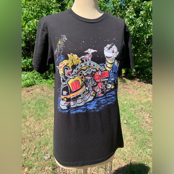 NWOT Funny Fusion/Hybrid “Power Rangers” meets “Land Before Time” Tee - Picture 2 of 14